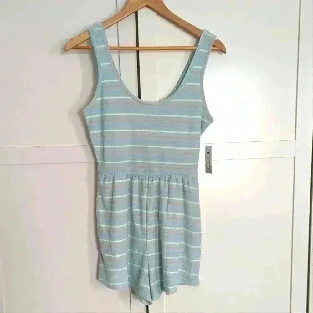BP Terry Cloth Sleeveless Multicolor Romper